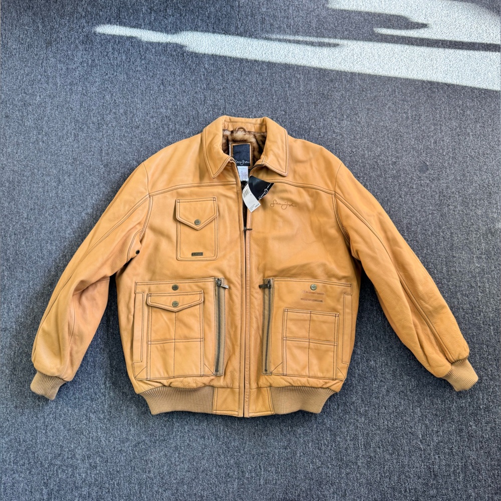 Sean John Tan Bomber Jacket
